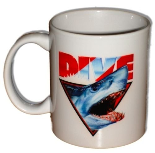 New Amphibious Outfitters 11 oz Ceramic Coffee Mug - Dive Shark