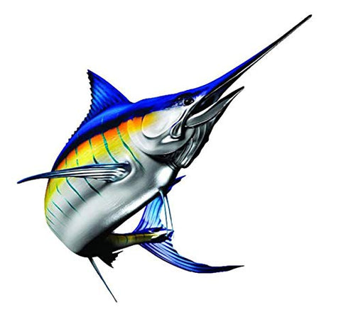 MyScubaShop Scuba Diving Vinyl Decal Car and Motorcycle Sticker with Marlin Billfish - 5.12" x 5.04"
