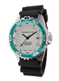 St. Moritz Momentum M1 Splash Dive Watch with Aqua Bezel, Black Splash Natural Rubber Band & Free Watch Protector (Valued at $12.95) for Added Protection to The Glass Face of Your Dive Watch