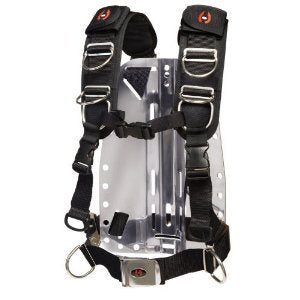 Hollis New Elite II Adjustable Scuba Diving Harness System w/o Backplate (Size Medium/Large)