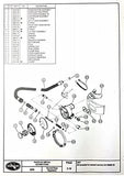 Dacor Scuba Diving Regulator Annual Service Kit Isometric Exploded View Drawing - Pacer XLS Metal 2nd Stage