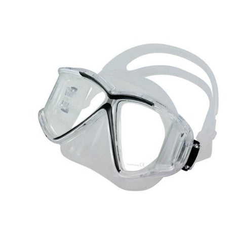 New Imprezza Scuba Diving & Snorkeling Mask (Clear) with 4 Window Panoramic View