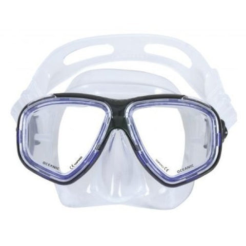 Oceanic New Ion Scuba Diving & Snorkeling Mask (Blue) with Free Neoprene Comfort Strap ($12.95 Value)