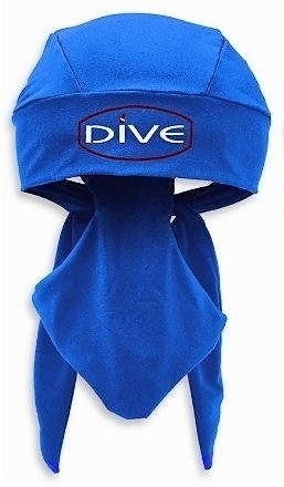 New Scuba Do-Rag Basics with Dive Gear Design for Boatwear and Watersports - Blue