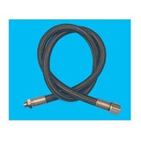 New 22 Inch Low Pressure Braided Scuba Regulator Hose (Black-MaxFlex)