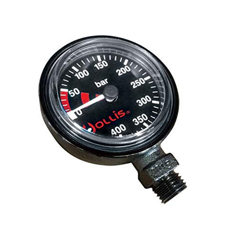 Hollis Metric Low Profile Pressure Gauge Module (SPG) w/o Boot - (Black/BAR)