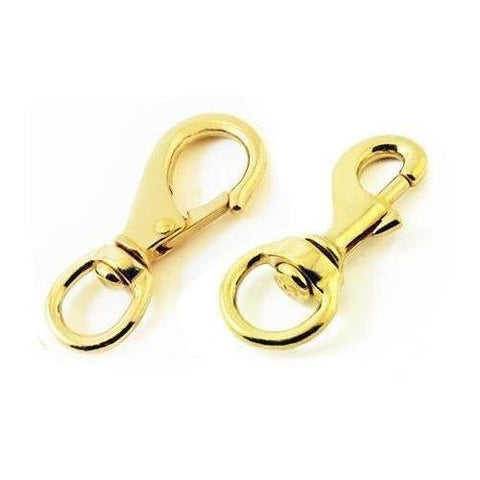 Trident New Brass Swivel Bolt Snap Clip & Brass Swivel Gate Clip - #2 Size