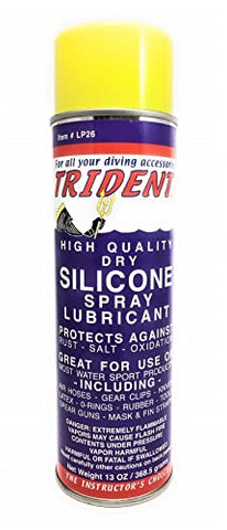 Trident New Silicone Spray Lubricant & Protectant for Scuba Diving Equipment