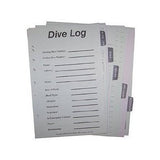 New Innovative Scuba Slimline (30% Smaller) 3 Ring Zippered Log Book Binder with Free Generic Log Insert ($12.95 Value) - Black with Diver Down Flag (1 x 9.75 x 6.25 Inches)