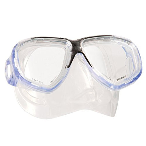 New Oceanic Ion Scuba Diving & Snorkeling Mask (Ice Blue) with FREE Neoprene Comfort Strap ($12.95 Value)