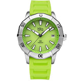 Bia Women's Rosie Stainless Steel Japanese Quartz Diving Watch with Silicone Strap, Green, 18 (Model: B2008)