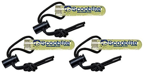 Value Pack of 3 - New Scooblite 3 Inch Reusable Glow Stick for Scuba Divers, Snorkelers, and Boaters/FBM