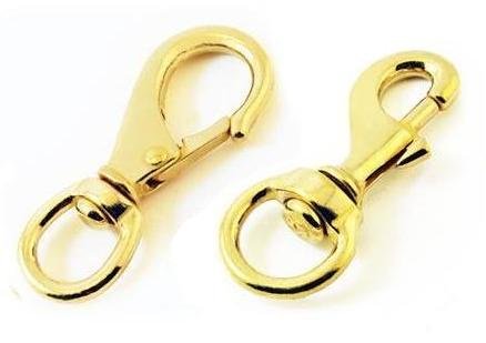 Trident New Brass Swivel Bolt Snap Clip & Brass Swivel Gate Clip - #3 Size