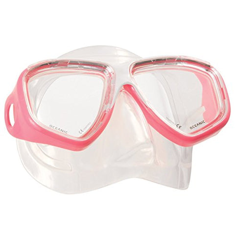 New Oceanic Ion Scuba Diving & Snorkeling Mask (Pink) with FREE Neoprene Comfort Strap ($12.95 Value)