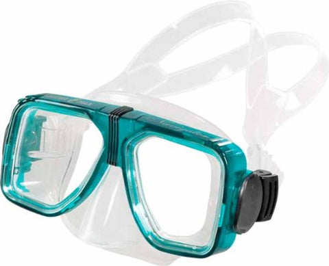 Universal Navigator Scuba Diving & Snorkeling Mask with 2 Window View (Teal)