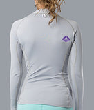 Lavacore LAVASKIN Women's Scuba Diving Long Sleeve Shirt Rash Guard (Grey, Small (UK-10 / US-6))