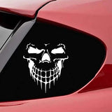 Vinyl Skull Decal Car and Motorcycle Sticker - 6.97" x 6.26"