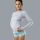 New Women's LavaCore Long Sleeve LavaSkin Shirt - Grey (Size X-Large) for Scuba Diving, Surfing, Kayaking, Rafting, Paddling & Many Other Watersports