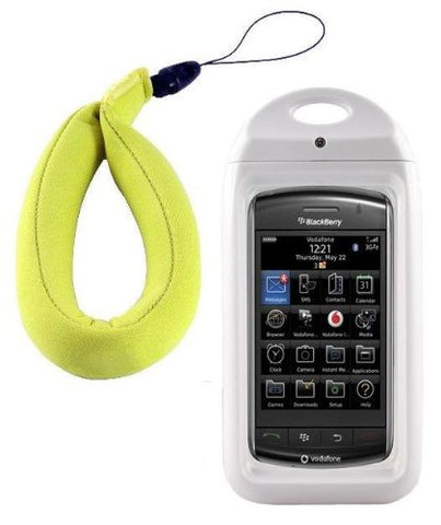 New Trident Wave Waterproof Smartphone Case with FREE Floating Wrist Lanyard & Free Neck Lanyard for most iPhones and Blackberry Smartphones - White (Fits Phones Measuring Up to 4.5 x 2.6 x .6 Inches)