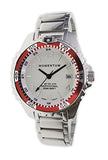 New St. Moritz Momentum M1 Splash Dive Watch with Red Bezel, Stainless Steel Band & Free Watch Protector (Valued at $12.95) for Added Protection to The Glass Face of Your Dive Watch