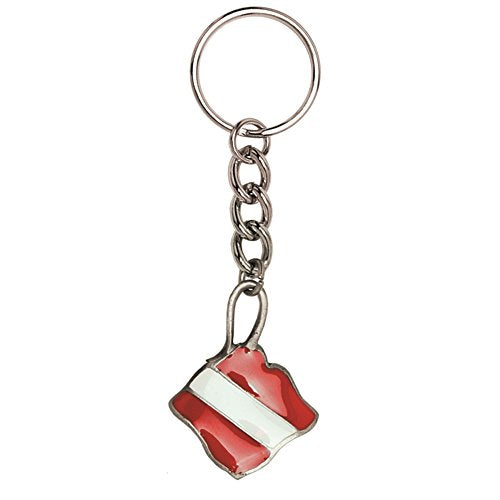 Innovative Scuba Concepts Stingray with Dive Flag Pewter Keychain, GP7256