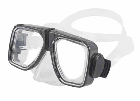 Universal Navigator Scuba Diving & Snorkeling Mask with 2 Window View (Silver)
