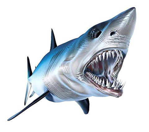 Scuba Diving Vinyl Decal Car and Motorcycle Sticker with Mako Shark - 5.12" x 4.49"