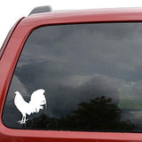 Chicken Life Vinyl Decal Car Sticker with Rooster - 5.2" x 5.71"