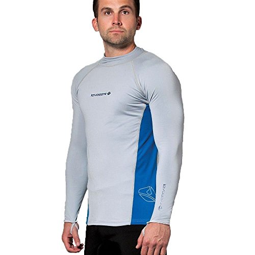 Lavacore New Men's Long Sleeve LavaSkin Shirt - Grey (Size 4X-Large) for Scuba Diving, Surfing, Kayaking, Rafting, Paddling & Many Other Watersports