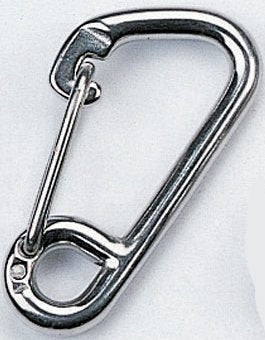 Trident New Stainless Steel Gate Clip Caribiner - #3 Size