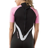 Lavacore New Women's LavaSkin Sporty Shorty Wetsuit - Pink (Size Small) for Scuba Diving, Surfing, Kayaking, Rafting, Paddling & Many Other Watersports