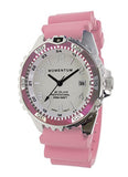 Momentum New St. Moritz M1 Splash Dive Watch with Pink Bezel, Pink Hyper Rubber Band & Free Watch Protector (Valued at $12.95) for Added Protection to The Glass Face of Your Dive Watch