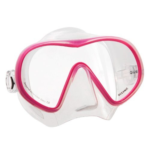 Oceanic New Accent Scuba Diving & Snorkeling Mask (Pink) with Free Neoprene Comfort Strap ($12.95 Value)