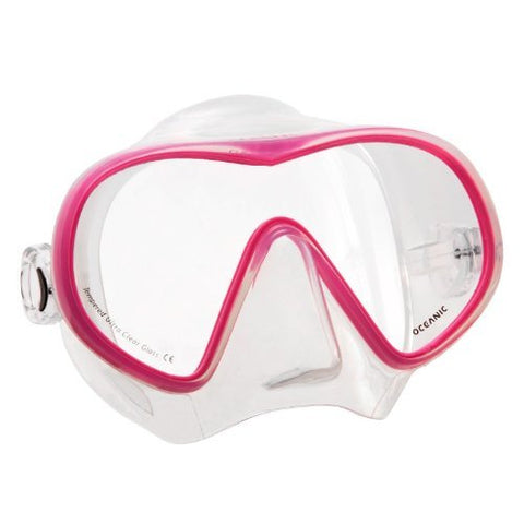 Oceanic New Accent Scuba Diving & Snorkeling Mask (Pink) with Free Neoprene Comfort Strap ($12.95 Value)