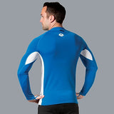 New Men's LavaCore Long Sleeve LavaSkin Shirt - Blue/White (4X-Large) for Scuba Diving, Surfing, Kayaking, Rafting, Paddling & Many Other WaterSports