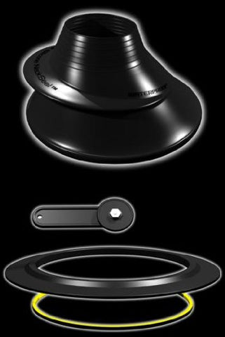 WATER PROOF FACING REALITY Waterproof Quickseal Kit for an Integrated Quick Change Silicone Neck Seal - Black