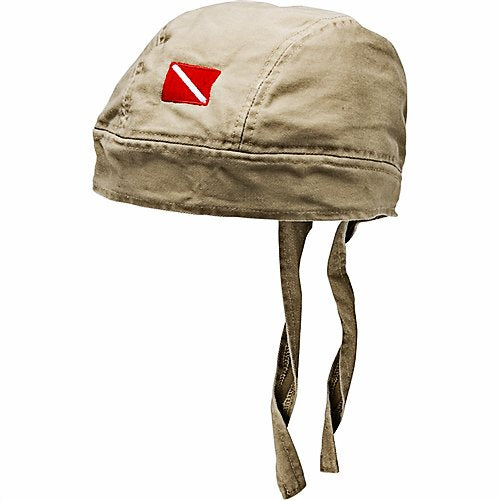 New Innovative Scuba Bandanna with Dive Flag - Khaki