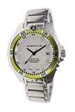 New St. Moritz Momentum M1 Splash Dive Watch with Lime Bezel, Stainless Steel Band & Free Watch Protector (Valued at $12.95) for Added Protection to The Glass Face of Your Dive Watch