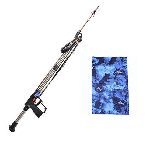 AB Biller Stainless Steel Professional Speargun, 48" with DXDIVER Buff Color/Design May Vary Due to Stock