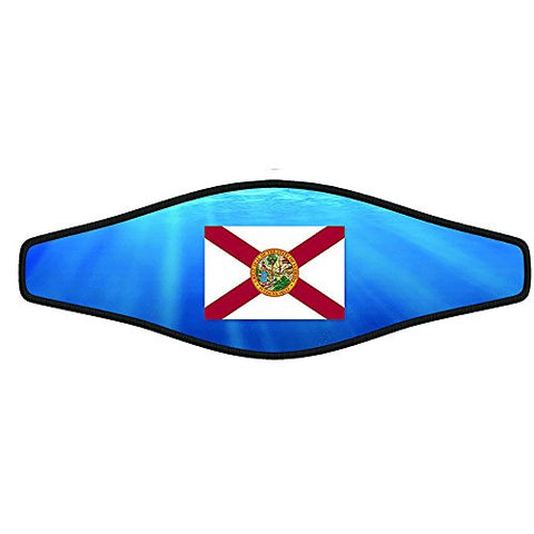 Innovative Scuba Mask Strap Wrapper (One Size, Florida State Flag)