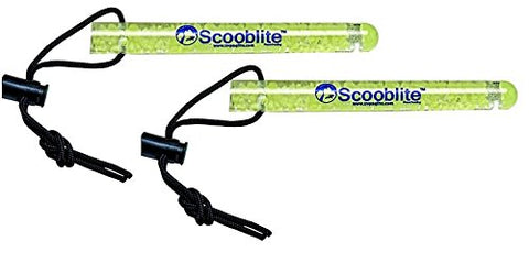 Value Pack of 2 - New Scooblite 6 Inch Reusable Glow Stick for Scuba Divers, Snorkelers, and Boaters