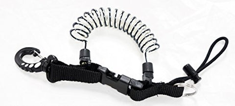 Quick Release Coil Lanyard with Buckle Scuba Essentials by DiveCatalog, 12 pack
