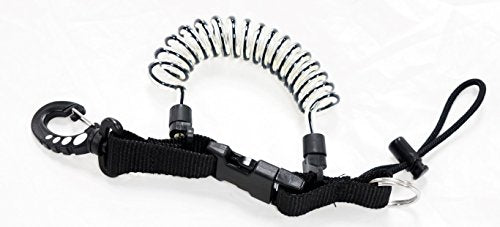 Quick Release Coil Lanyard with Buckle Scuba Essentials by DiveCatalog, 25 pack