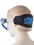 Innovative Strap Wrapper Neoprene Mask Strap Cover Blue Hibiscus