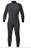 Bare 7mm Reactive Full Jumpsuit Wetsuit for Scuba Diving (Black Titan, 2XLS)