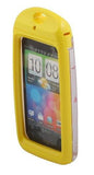 New Trident Wave Waterproof Smartphone Case with FREE Floating Wrist Lanyard ($12.95 Value) and Free Neck Lanyard for most iPhones and Blackberry Smartphones - Yellow (Fits Phones Measuring Up to 4.5 x 2.6 x .6 Inches)