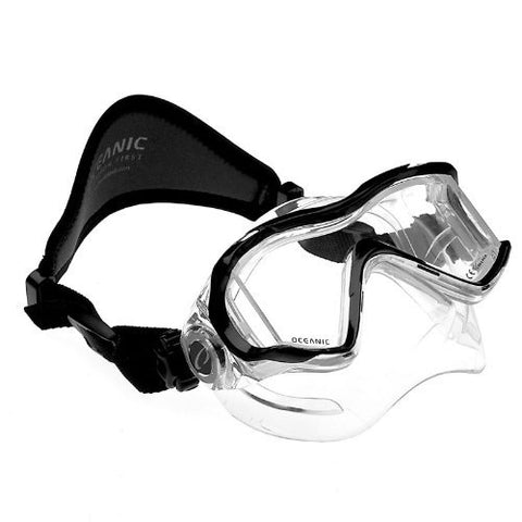 Oceanic New Ion 3 Scuba Diving & Snorkeling Mask (Black) with Free Neoprene Comfort Strap ($12.95 Value)