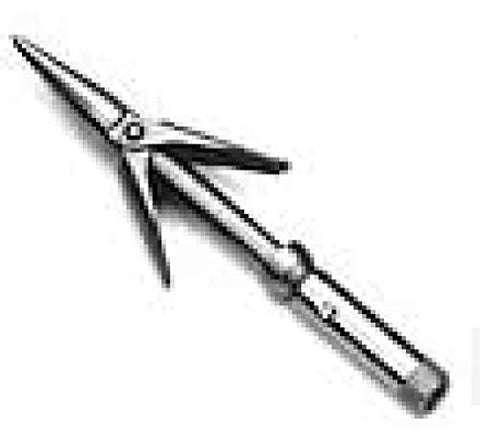 AB Biller New Stainless Steel Rockpoint Tip with Short Barbs, Fixed Swivel and a 6mm Thread
