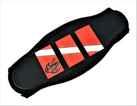 Innovative Scuba Concepts Neoprene Strap Wrapper for Your Scuba Diving & Snorkeling Mask - Dive Flag (Native Outfitters)
