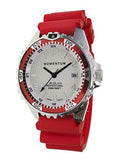Momentum New St. Moritz M1 Splash Dive Watch with Red Bezel, Red Hyper Rubber Band & Free Watch Protector (Valued at $12.95) for Added Protection to The Glass Face of Your Dive Watch